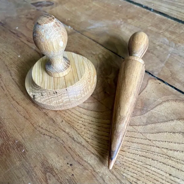 Garden Gift Set - American Hardwood Seed and Bed Ruler, Dibblers, Pot Tamper and Markers, view 4