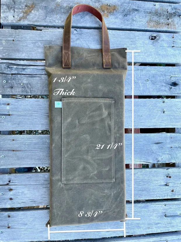 Garden Kneeler Pad - Waxed Canvas Garden Pad, view 4